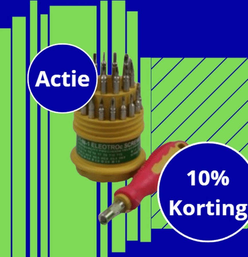 Benson Precisie schroevendraaier set bittenset bit set 31 dlg