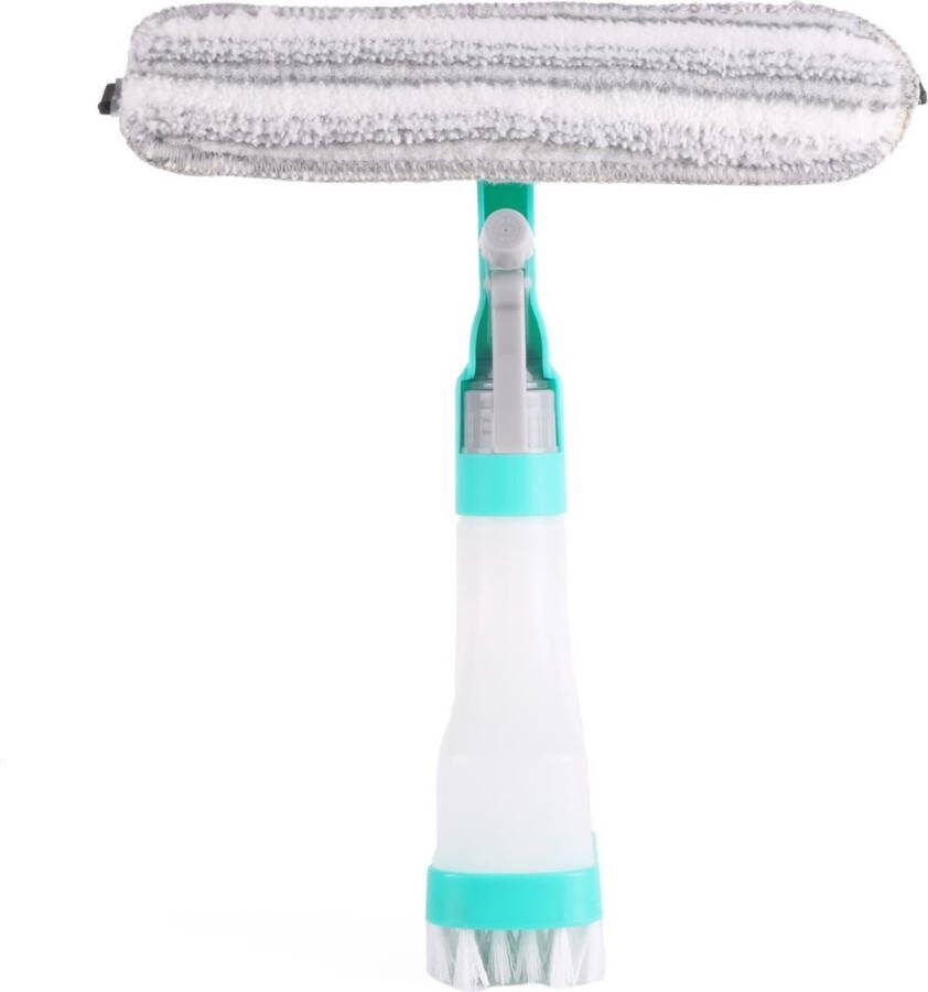 Raamwisser Spray 5-IN-1 Sprayen Wassen Wissen Borstelen Schrapen Kado Tip !!