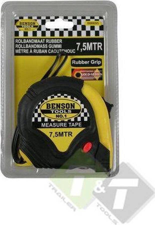 Benson Rolmaat Rolbandmaat Rubber 7 5 meter