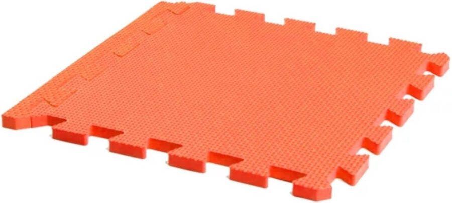 Benson Roze puzzel vloertegels foam 30 x 30 cm speelmat 9 stuks zacht en weerbestendig