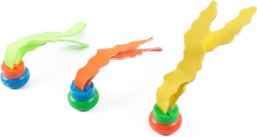 Benson Set van 3x stuks gekleurd zeewier van kunststof Zwembad speelgoed Waterspeelgoed Duikspeelgoed