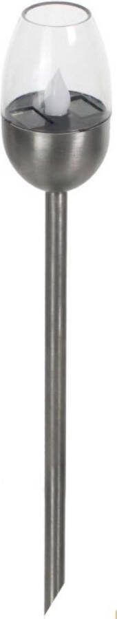Benson Solar tuinlampen fakkelontwerp flikkerend kaarseffect 38 cm 2 stuks