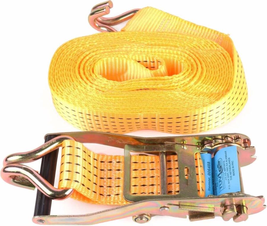 Benson Spanband Set met Ratel 9 meter Geel 5 Ton Capaciteit