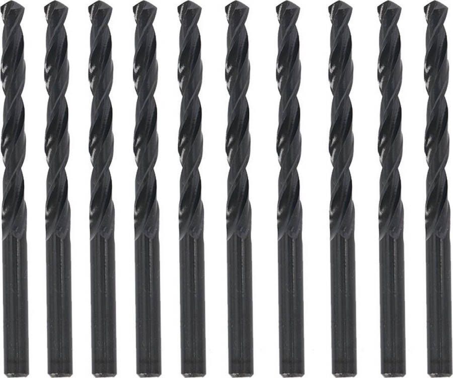 Benson Spiraalborenset Metaalboor 8.0 mm 10 stuks HSS Rechts snijdend 119 mm lengte