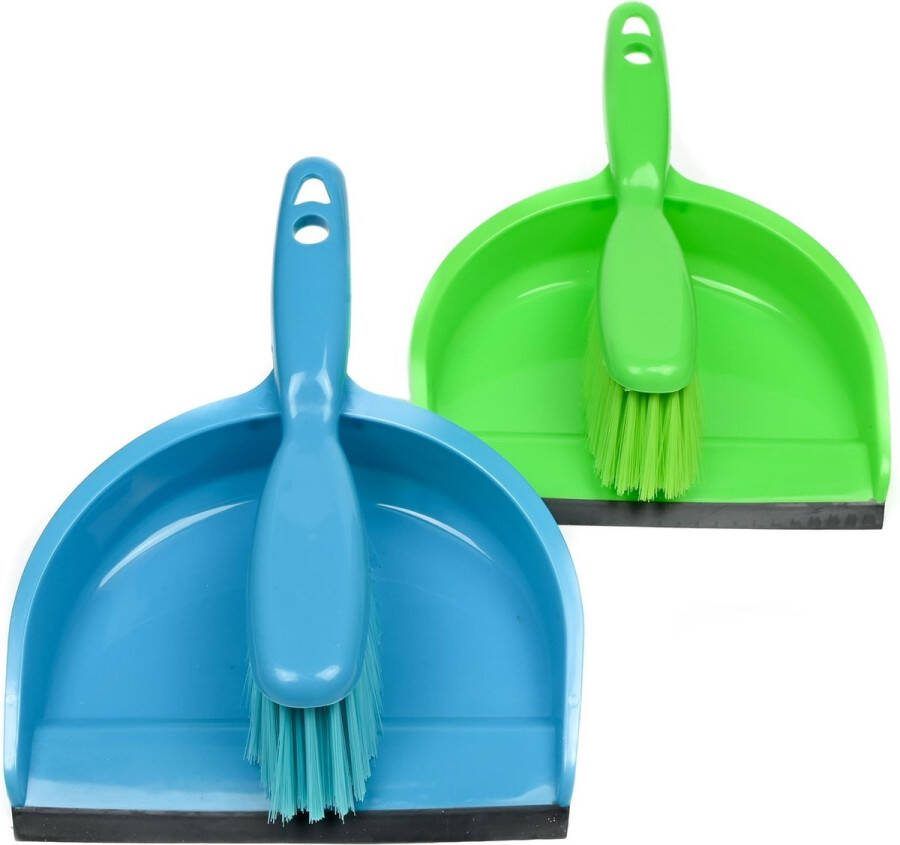 Benson Stoffer & blik rubberrand 19 cm kleurenmix kunststof