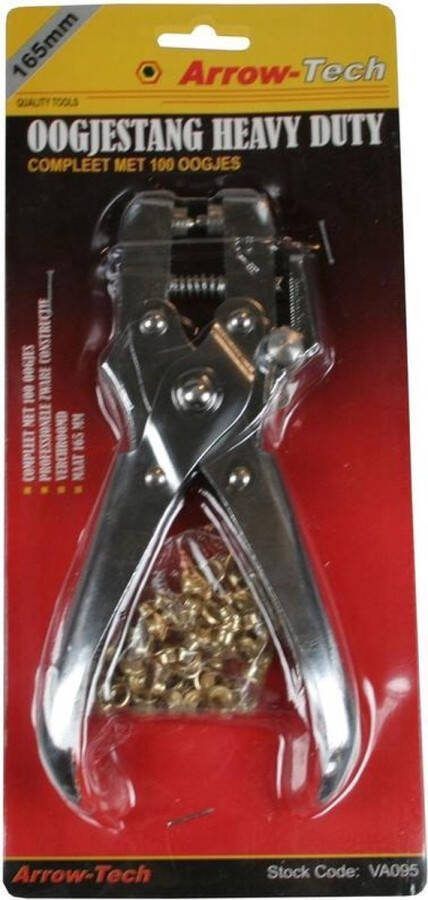 Benson Oogjestang set 165 mm Inclusief 100 oogjes Voor leer en textiel