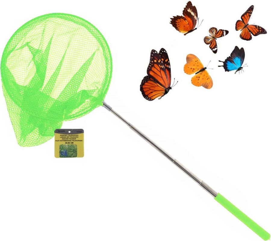 Benson Vlindernet insectennet groen metaal 38 tot 86 cm Telescopisch Vlindernetjes