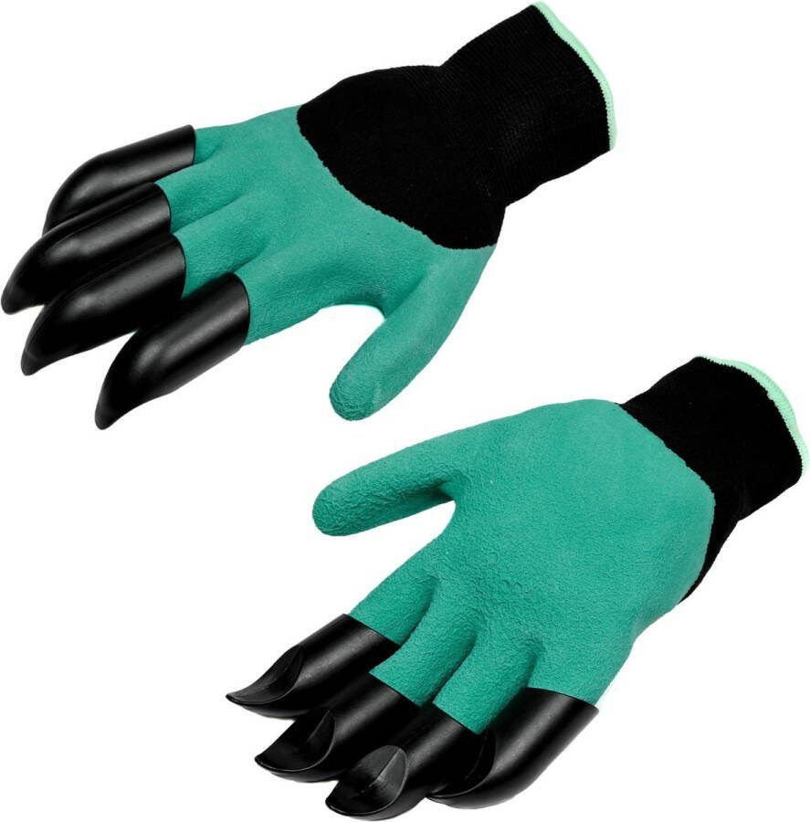 Benson Tuinhandschoenen met klauw Graven en wieden Groen Zwart One-size Set van 2