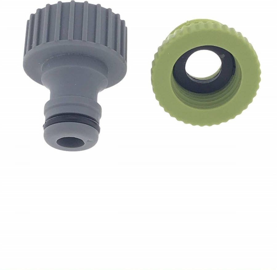 Benson Universele tuinslang adapter Verloopstuk 1 2 en 3 4 Duurzaam plastic 3.5 cm diameter 4.5 cm hoogte