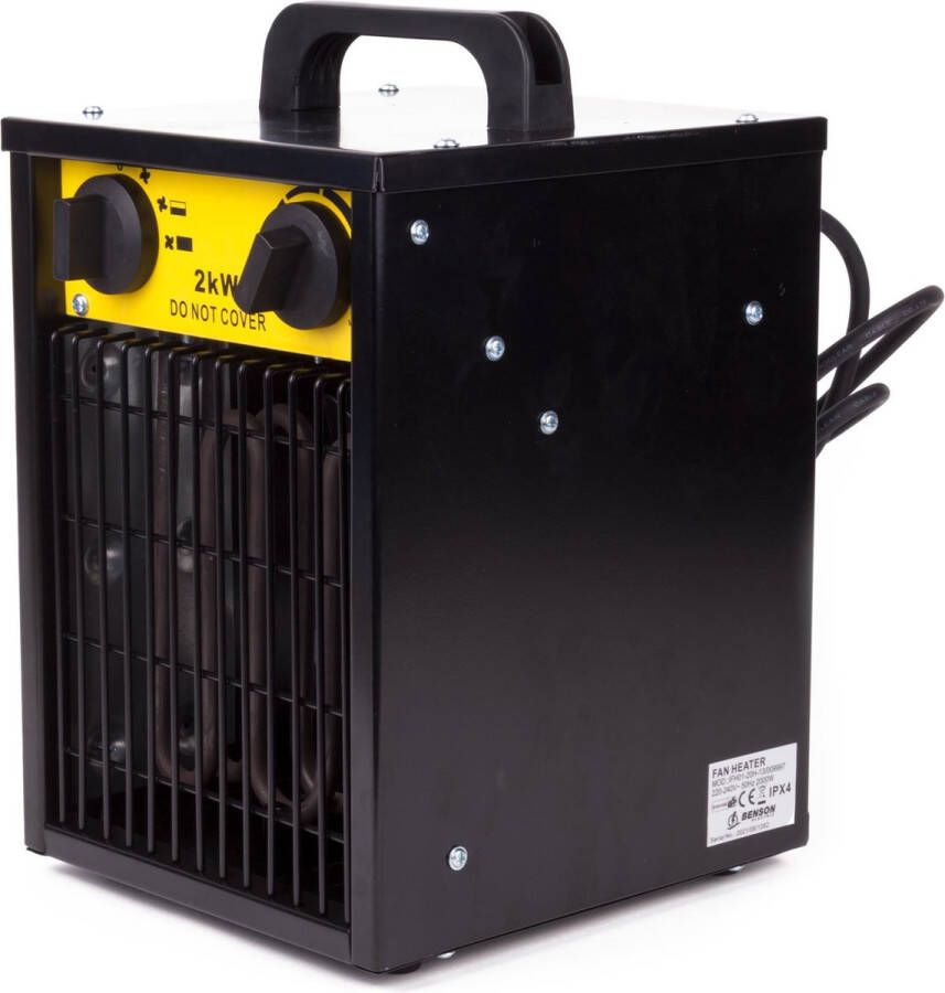 Benson Werkplaats kachel- Werkplaatkachel Heater Schuur verwarming 2Kw 230V