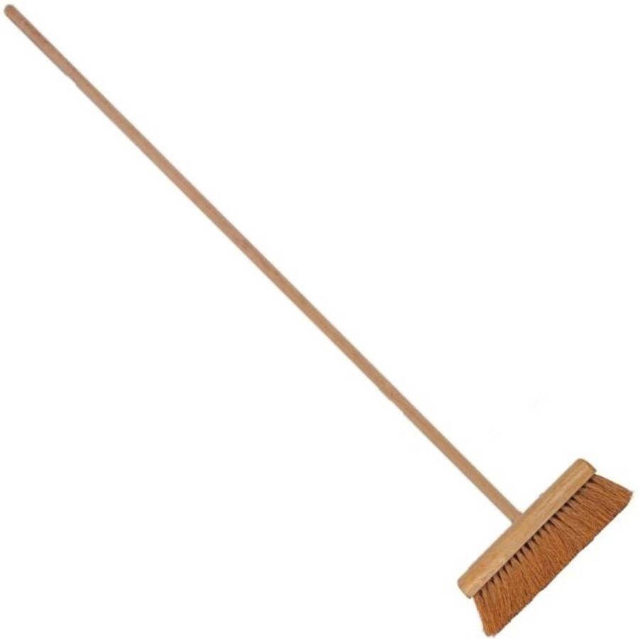 Benson Zaalbezem cocos Houten steel 30 cm veegbreedte 150 cm lengte