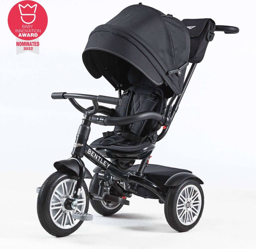 Bentley Tricycle 6 in 1 Driewieler en Buggy Onyx Black