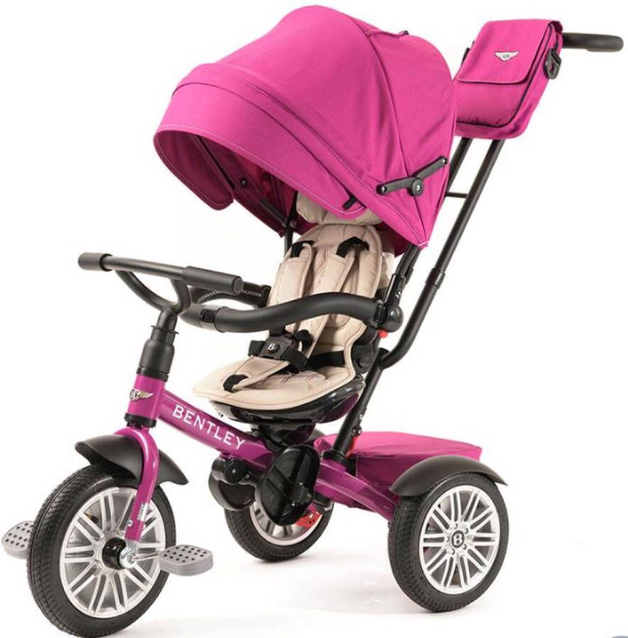 Bentley Tricycle 6 in 1 Driewieler en Buggy Pink