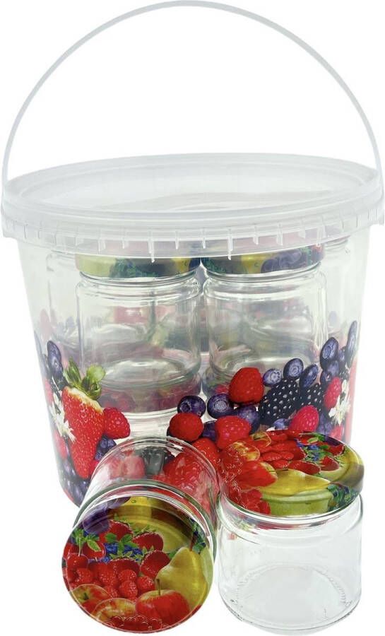 Benza 10 stuks Confituur Jampot inmaakpotjes Weckglas 210ml In Emmer