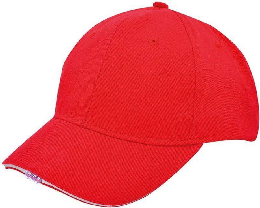 Benza Baseball Cap met led verlichting Rood