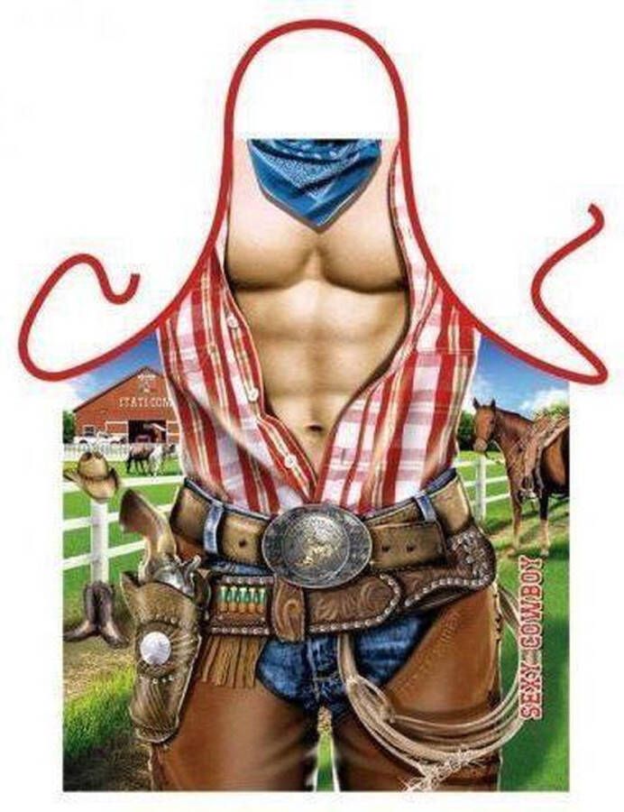 Benza Schort Sexy Cowboy Sexy Leuke Grappige Mooie Keukenschort