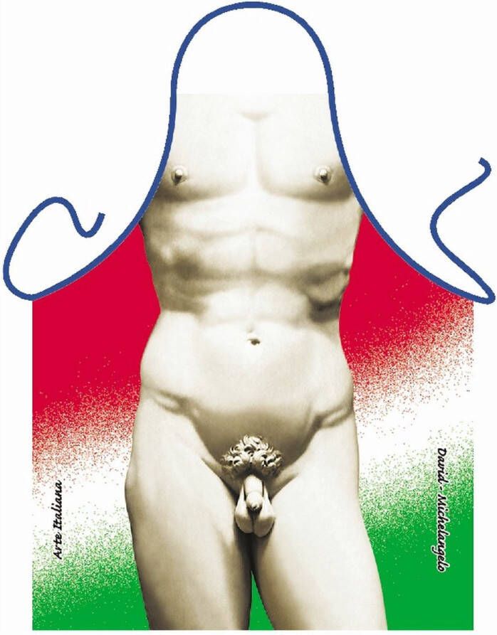 Benza David Michelangelo Sexy Grappig Leuk Kookschort Keukenschort