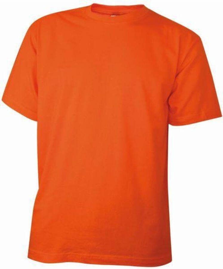 Benza T-shirt EK WK Voetbal oranje T-shirt met ronde hals (maat M)