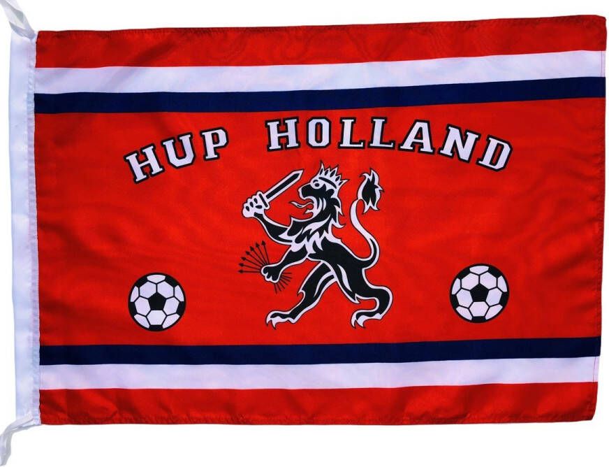 Benza Holland Oranje vlag met Leeuw 144 x 96 cm EK WK Voetbalvlag grote voetbal vlag