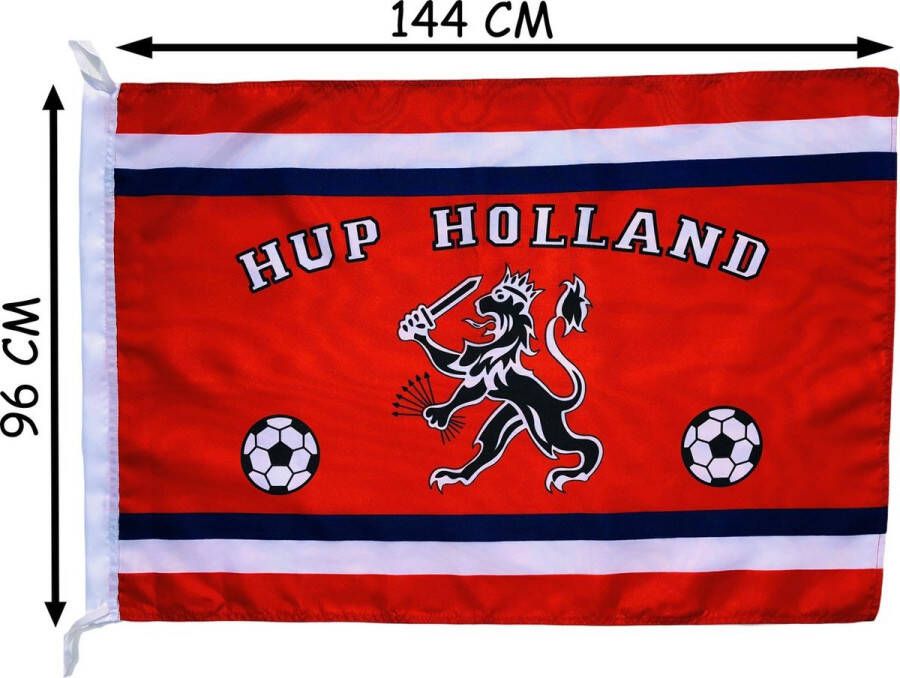 Benza Holland Oranje vlag met Leeuw 144 x 96 cm EK WK Voetbalvlag voetbal