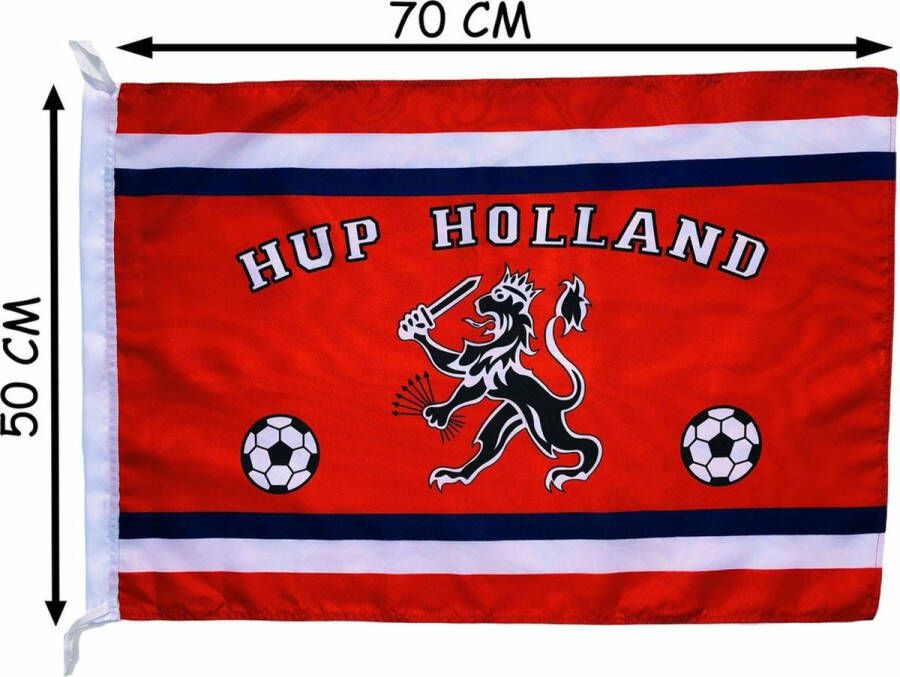 Benza Holland Oranje vlag met Leeuw 50 x 70 cm EK WK Voetbalvlag voetbal
