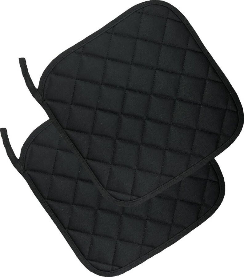 Benza Pannenlappen Zwart 4 stuks