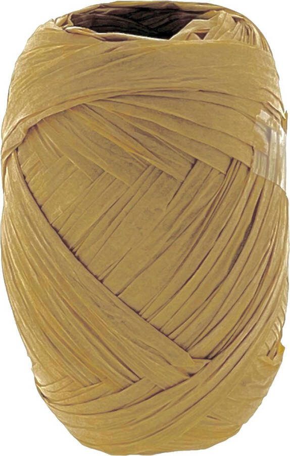 Benza Papier Raffia 10mm x 30 mtr zand Naturel 10 Rollen
