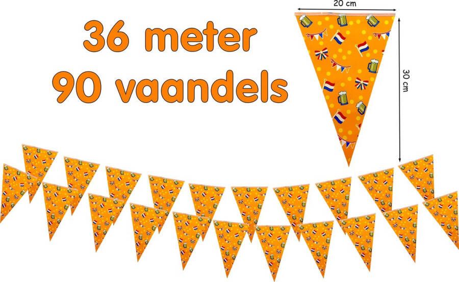 Oktoberfest Vlaggenlijn Holland Oranje Voetbal EK WK 36 meter