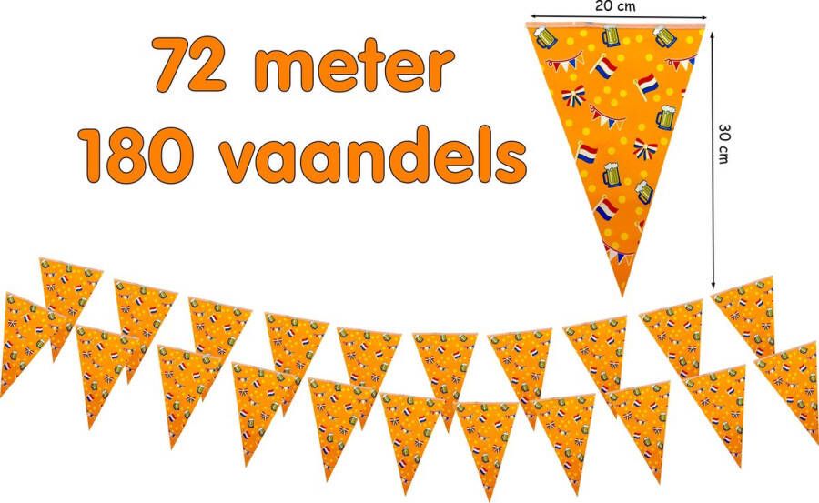Oktoberfest Vlaggenlijn Holland Oranje Voetbal EK WK 72 meter