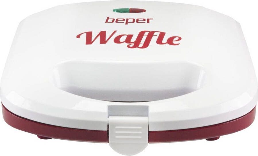 Beper BT.602H Wafelijzer Wafelmaker Dubbele Anti-aanbaklaag Indicatielampje 780 Watt Hip Design Makkelijk Opbergbaar