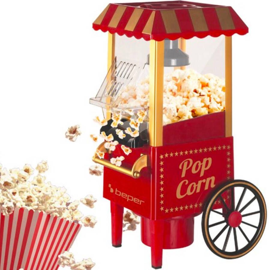 Beper BT.651Y Popcorn Machine Kar Design Rood Popcorn Machine Popcorn Maker Popcorn Popper Home Popcorn Machine Commercial Popcorn Machine