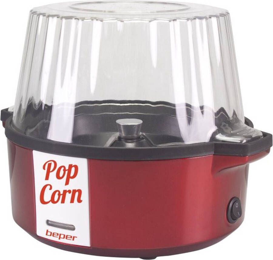 Beper P101CUD050 Popcornmaker Popcornmachine Popcorn Popper Popcorn Maker Popcorn Maker Machine Hot Air Popcorn Maker Rood