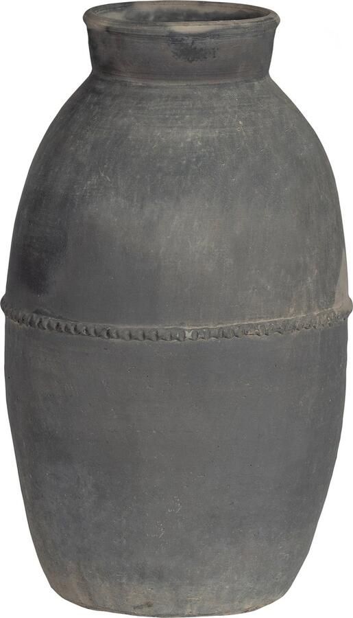 BePureHome BuPureHome Vaas Panoply Klei Zwart 50x28x28