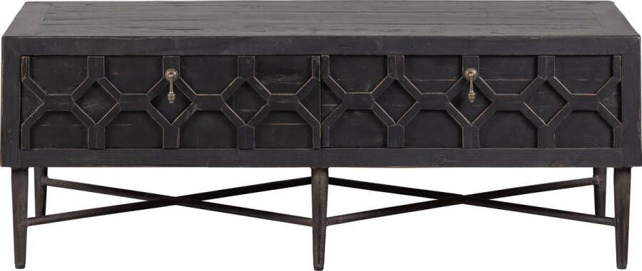 WOOOD Salontafel TV-meubel Bequest 120 x 60cm Zwart BePureHome
