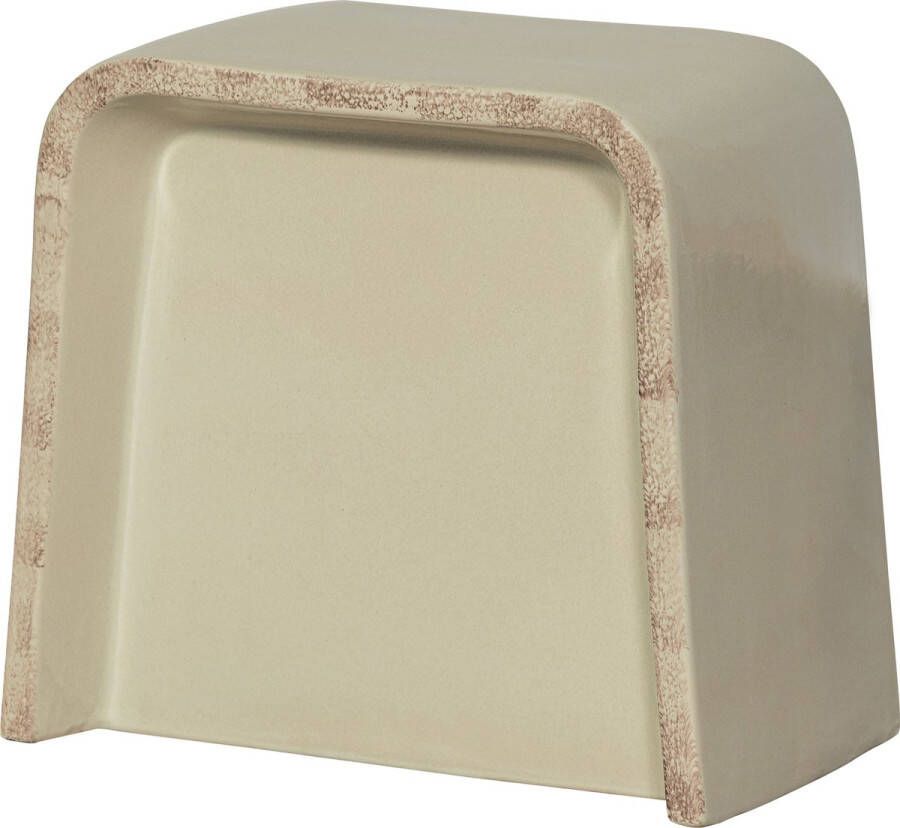 BePureHome Bijzettafel Shoal Keramiek 46 x 31cm Crème