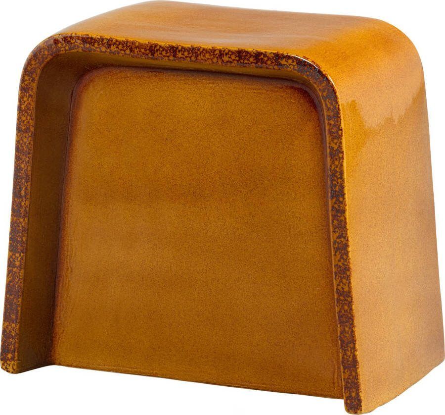 BePureHome Bijzettafel Shoal Keramiek 46 x 31cm Curry