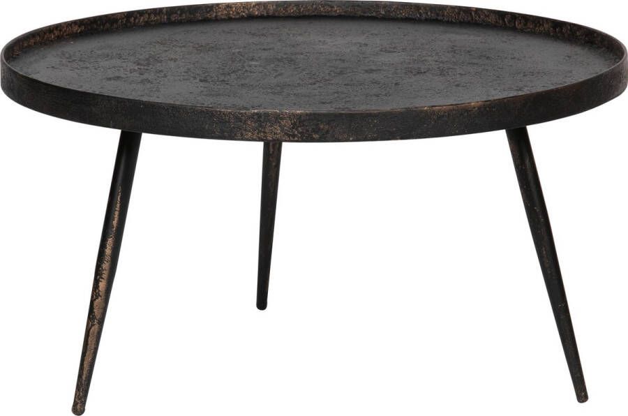 BePureHome | Bounds Bijzettafel Xl Hout metaal Antique Goud 40xØ76 | Woonkamertafels | Bijzettafel