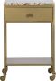 BePureHome Clinic Nachtkastje Marmer Antique Brass 68 5x45x35 - Thumbnail 1