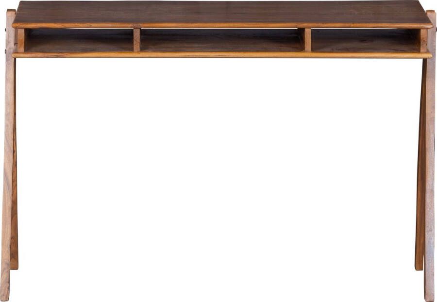 BePureHome | Compartment Bureau Hout Bruin | Woonkamertafels | Bureau - Foto 2