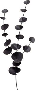 BePureHome Eucalyptus Wanddeco Metaal Zwart 91x37x9