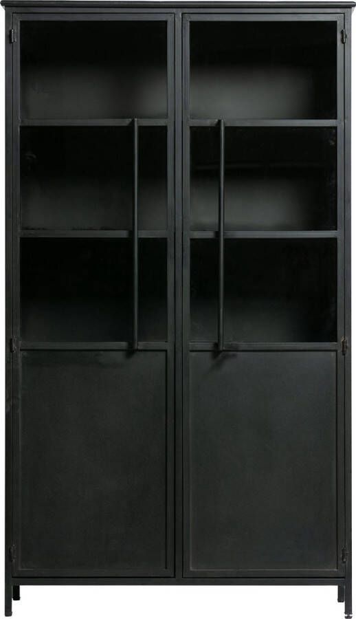 WOOOD Vitrinekast Exhibit met glazen deuren en veel opbergruimte h 170 cm x b 99 cm