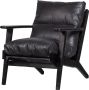 BePureHome Houston Fauteuil Leer- Zwart 86x71x71 - Thumbnail 1