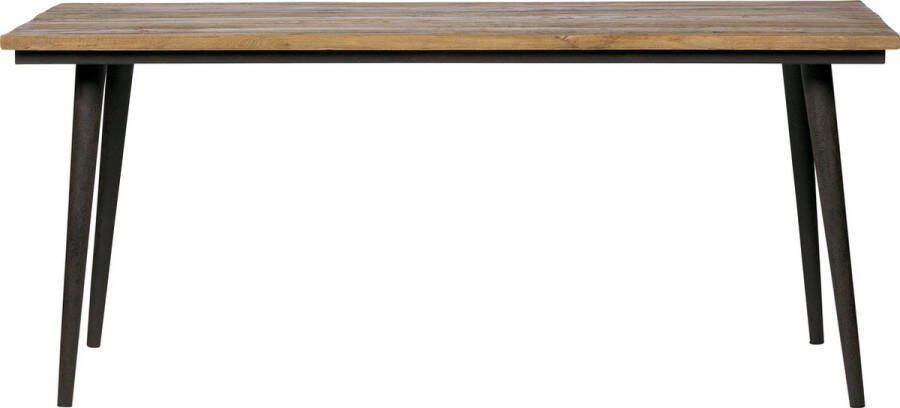 BePureHome | Guild tafel naturel met zwart onderstel 220x90cm | Eettafels | Eettafel