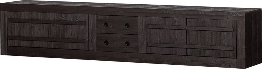 BePureHome Hiku TV meubel Geborsteld Grenen Ceder 45x220x41