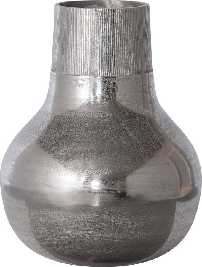 BePureHome Metal Vaas XL Metaal Zilver 46x36x36