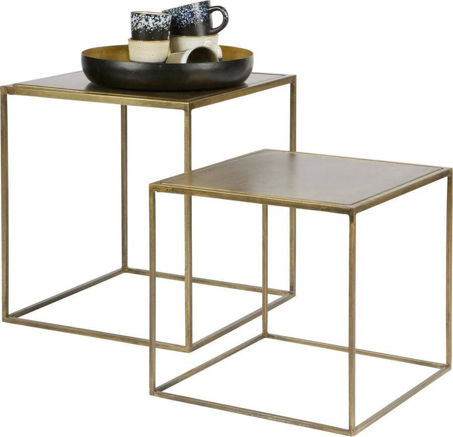 BePureHome Metallic Bijzettafels Metaal Brass Set van 2