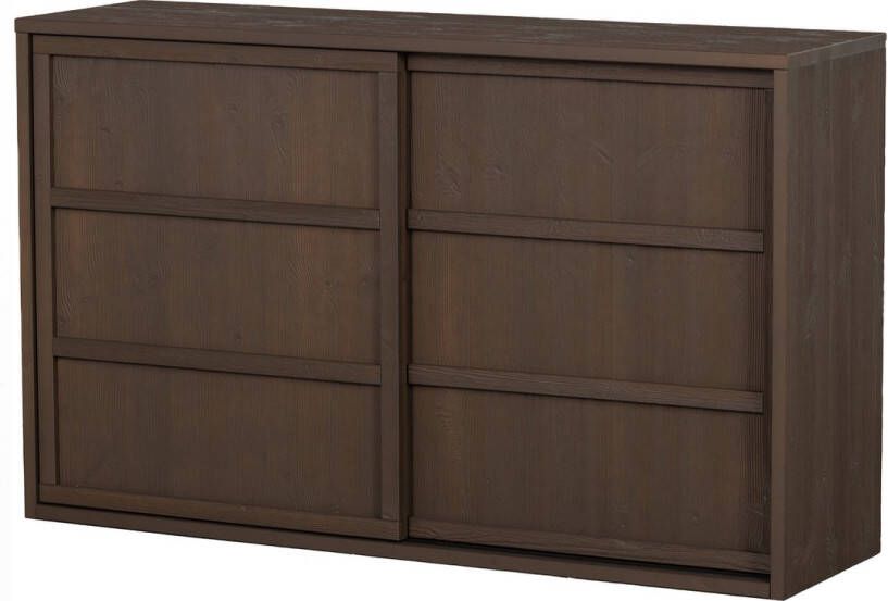 WOOOD Multifunctionele kast Nomin Dressoir Diep Geborsteld Grenen Umber