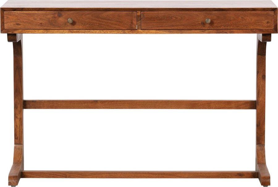 BePureHome Bureau Old Acaciahout met 2 laden Bruin