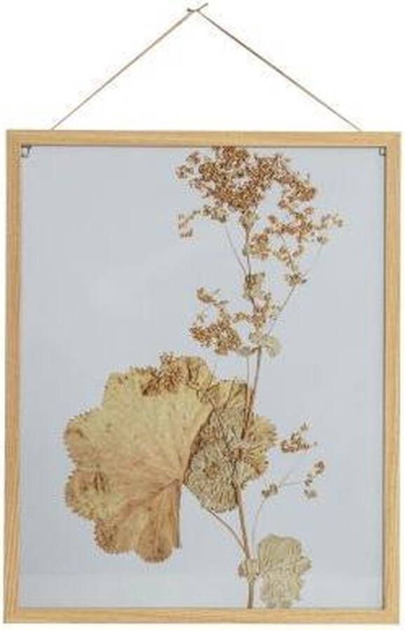 BePureHome Potpourri Fotolijst Bloemen met houten rand 50x40