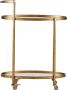BePureHome Push Trolley Metaal Antique Brass 86x67x35 - Thumbnail 1